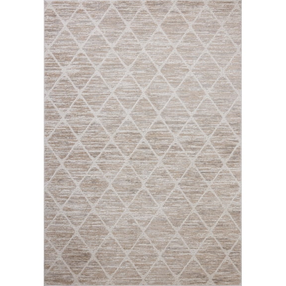 Loloi Townes Pebble / Beige 5'-3" x 7'-6" Area Rug