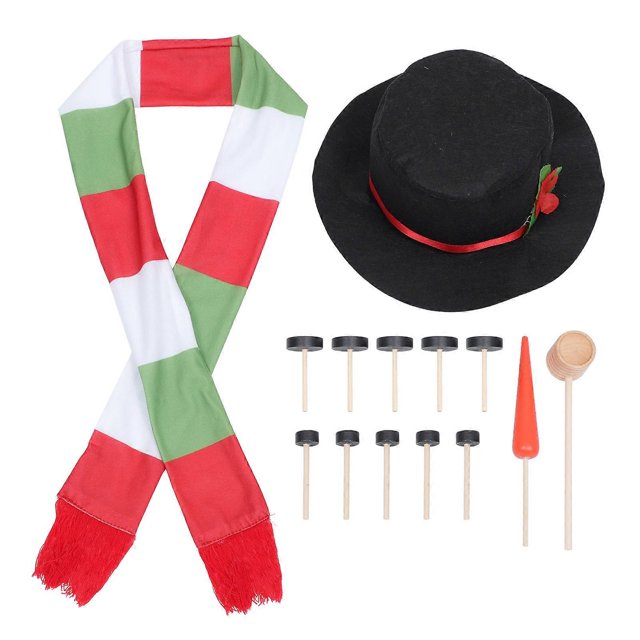 1 Set Snowman Decorating Prop Kit Christmas DIY Ornaments Festival Props
