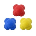 thumbnail image 1 of 3pcs Agility Reaction Reflex Ball Bouncing Ball Baseball Tennis Badminton Reaction Training Ball Exercise Fitness Sensitive Ball (High Difficult Red + High Difficulty Blue + High Difficulty Yellow), 1 of 8