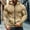 Khaki, variant on Men's Zip Up Hoodie Lightweight Winter Sweatshirt Fleece Sherpa Lined Warm Jacket Dark Gray S