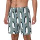 thumbnail image 1 of Balery Penguin Bañador para hombre, shorts de playa de secado rápido con entrepierna y forro de compresión-Large, 1 of 6