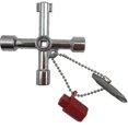 thumbnail image 1 of Llave de gabinete Llave funcional de 4 vías, con bit para Cabi común y Loc Sys, 1 of 3