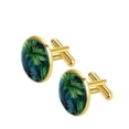 thumbnail image 2 of Frond Elegant Stainless Steel Cufflinks Set for Formal Attire, Made for Business Meetings and Weddings, 2 of 6