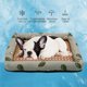 thumbnail image 5 of Almohadilla refrescante de hielo para mascotas de 40 x 30 cm, para todas las estaciones, para el verano, transpirable, para gatos y perros, portátil y plegable, para uso en interiores y exteriores., 5 of 6