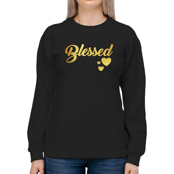 Blessed With Cute Hearts Sweatshirt Women -GoatDeals Designs, Female 4X-Large