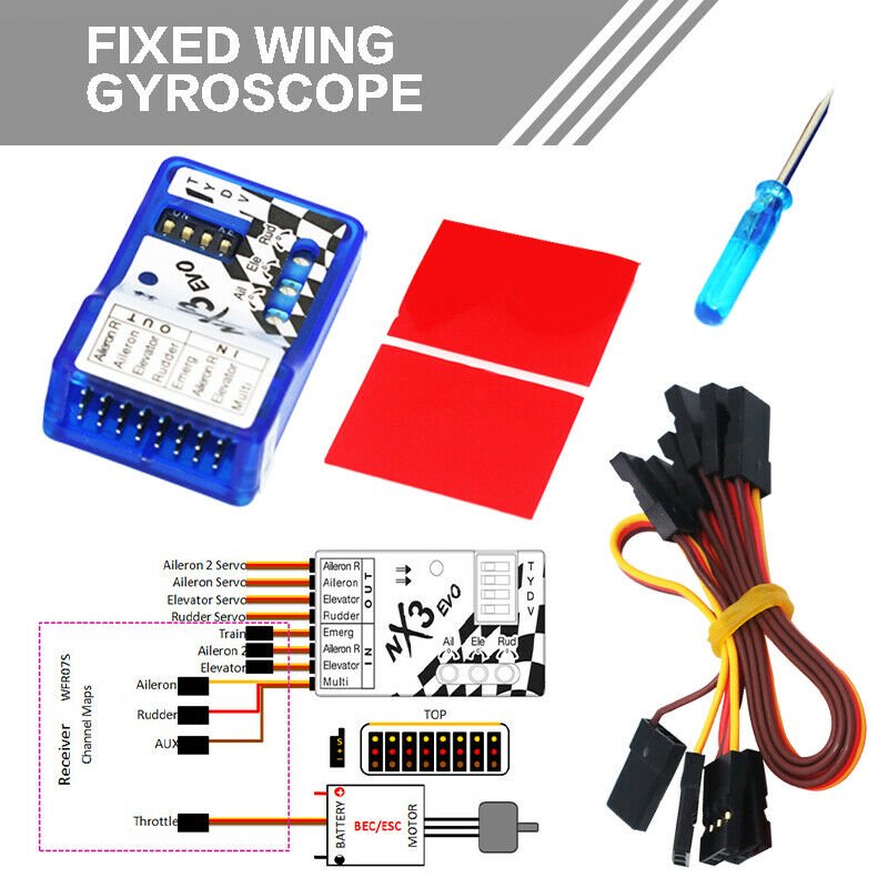 NX3 EVO Flight Gyro Balancer Flight Controller Board for Fixedwing 3D