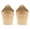 GOLD, variant on Hosley Set of 2 Galvanized Wall Planter with PVC Linner 10In High, Ideal Gift for Wedding Home Office Party DYI Indoor Outdoor outdoor wall planter Garden Patio