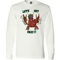 thumbnail image 3 of Inktastic Mardi Gras Let's Get Cray Crayfish with Beads Long Sleeve T-Shirt, 3 of 5