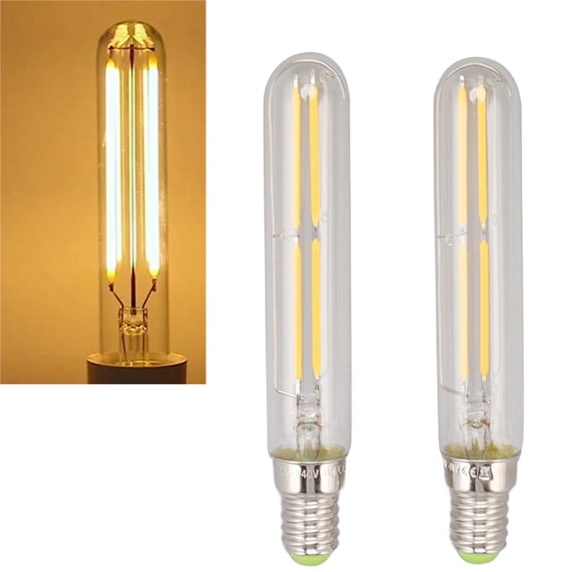 Juego De Bombillas Tubulares, Bombilla De Tubo LED De Iluminación Suave De Vidrio 2300K E14 T20x120 Para El Hogar