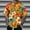 Orange, variante sur T-Shirts pour Hommes Pack Manches Courtes T-Shirt pour Hommes Été Col Montant T-Shirts Hommes Col Roulé Manches Longues Grande Tortue Blouse de Course Ensemble Floral pour Hommes