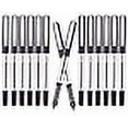 thumbnail image 3 of EYEYE 0.5mm Extra Fine Tip Pens Rollerball Black Pens Fine Point, Liquid Ink Roller Ball Pens Black Ink Rollering Ball Point pens, Black Free Ink Roller Pen, Ink 12 Pack Office Pens, 3 of 4