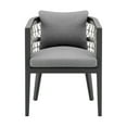 thumbnail image 3 of Zella Outdoor Patio Dining Chair in Aluminum - Set of 2, 3 of 14
