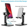 thumbnail image 6 of Foldable Desk Phone Holder Stand For Phone Pad Adjustable Gravity Metal Table Desktop Cell Smartphone Stand, 6 of 7