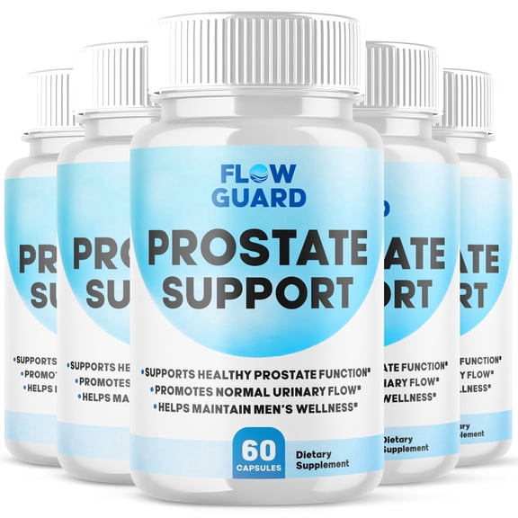 Flow Guard Prostate Support Advanced Formula Pills Max Strength Wellness Support Supplement FlowGuard 300 Capsules