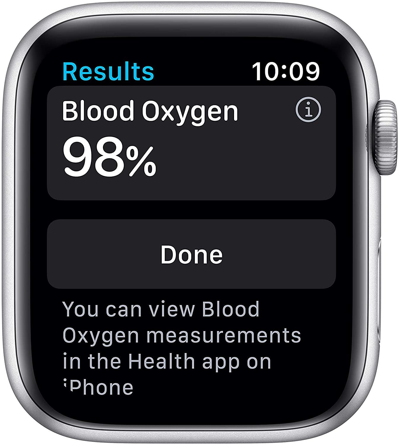 Apple Watch, M00D3LL/A-cr/Series 6, Water-Resistant, GPS, Silver Case with White Sport Band, 10 Hour Battery Life, 0.046 Kilogram, Silver, 44mm, 1, 1, 1
