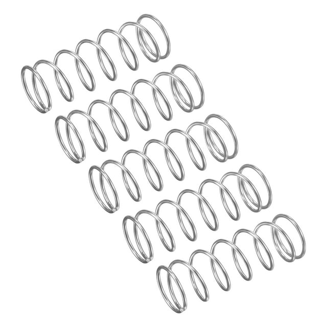 Unique Bargains Ressort de Compression 15 Pack en Acier Inoxydable 304, 16mm OD, Fil de 1,2mm, Longueur de 45mm