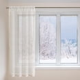 thumbnail image 1 of Cortina de tul para ventana, cortina de hilo para puerta, cortinas cómodas, cortina de pantalla para cocina, comedor, oficina, decoración del hogar, Macarena Visillos de ventana, 1 of 8