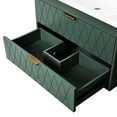 thumbnail image 4 of Wall Mounted Bathroom Vanity With 2 Drawers - Resin Sink For Functional Bathrooms 30'' Storage Cabinet Modern, 4 of 7