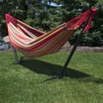 thumbnail image 4 of Sunnydaze 2-Person Cotton Brazilian Hammock, 450 lb Capacity - Sunset, 4 of 6