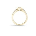 thumbnail image 2 of 1/4 Carat T.W. Diamond Single Halo Cluster 10kt Yellow Gold Engagement Ring, 2 of 4