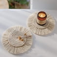 thumbnail image 3 of Juego de posavasos de encaje hechos a mano, manteles individuales tejidos a mano, decoraciones de mesa de posavasos puros boho para cocina, dormitorio, cafetería y otros lugares comerciales Vhermosa LN-2433-1, 3 of 4