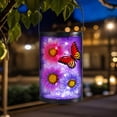 thumbnail image 2 of Outdoor Hanging Solar Lantern,Solar LED Lantern,Hanging Lamp,Decorative Lamp,Butterfly pattern for Outdoor Patio Garden Yard Decoration, 2 of 8