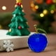 thumbnail image 1 of pstuiky Adorno navideño de manzanas facetadas de cristal. Figuras de manzanas de cristal coleccionables para regalos de Navidad y decoración navideña del hogar., 1 of 6