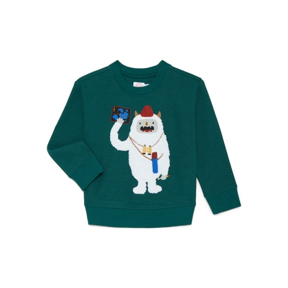 Wonder Nation Toddler Boy Long Sleeve Cozy Top, Sizes 12M-5T