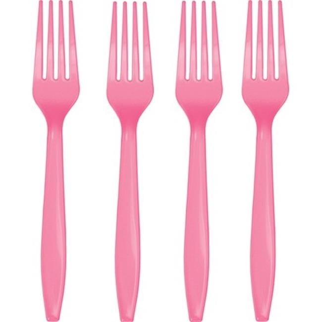 Hoffmaster Group 011347 Premium Plastic Forks, Candy Pink 24 per Case Case of 12 Walmart