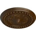 thumbnail image 3 of Ekena Millwork 15 3/4"OD x 2"P Foster Shell Ceiling Medallion (Fits Canopies up to 9 5/8"), Hand-Painted Root Beer Crackle, 3 of 6