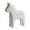 White, variant on Lipstore Swedish Dala Horse Wood Hand Carved Gift Figurine for Home Festival Entrance White