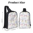 thumbnail image 4 of Sigee Hand Drawn Rabbit for Dual Pocket Sling Backpack Hiking Daypack Multipurpose Cross Body Chest Bag, 4 of 8