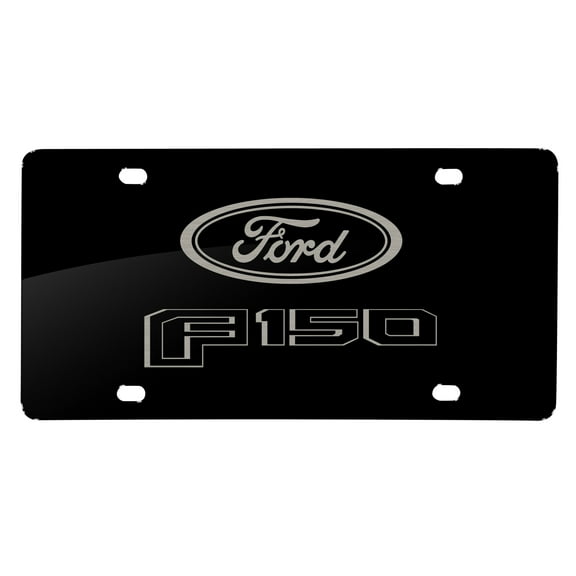 Ford Logo F150 2015 Laser Mark Matt-Look Black Acrylic License Plate