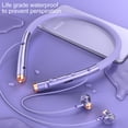 thumbnail image 1 of Gwong Electrónica Auricular de la banda de cuello Bluetooth-Compatible con Bluetooth 5.0 sonido estéreo Abarcadera impermeable Cuello de colgaje Auriculares inalámbricos para deportes, 1 of 6