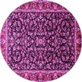 thumbnail image 1 of Ahgly Company Indoor Round Persian Pink Traditional Area Rugs, 6' Round, 1 of 4