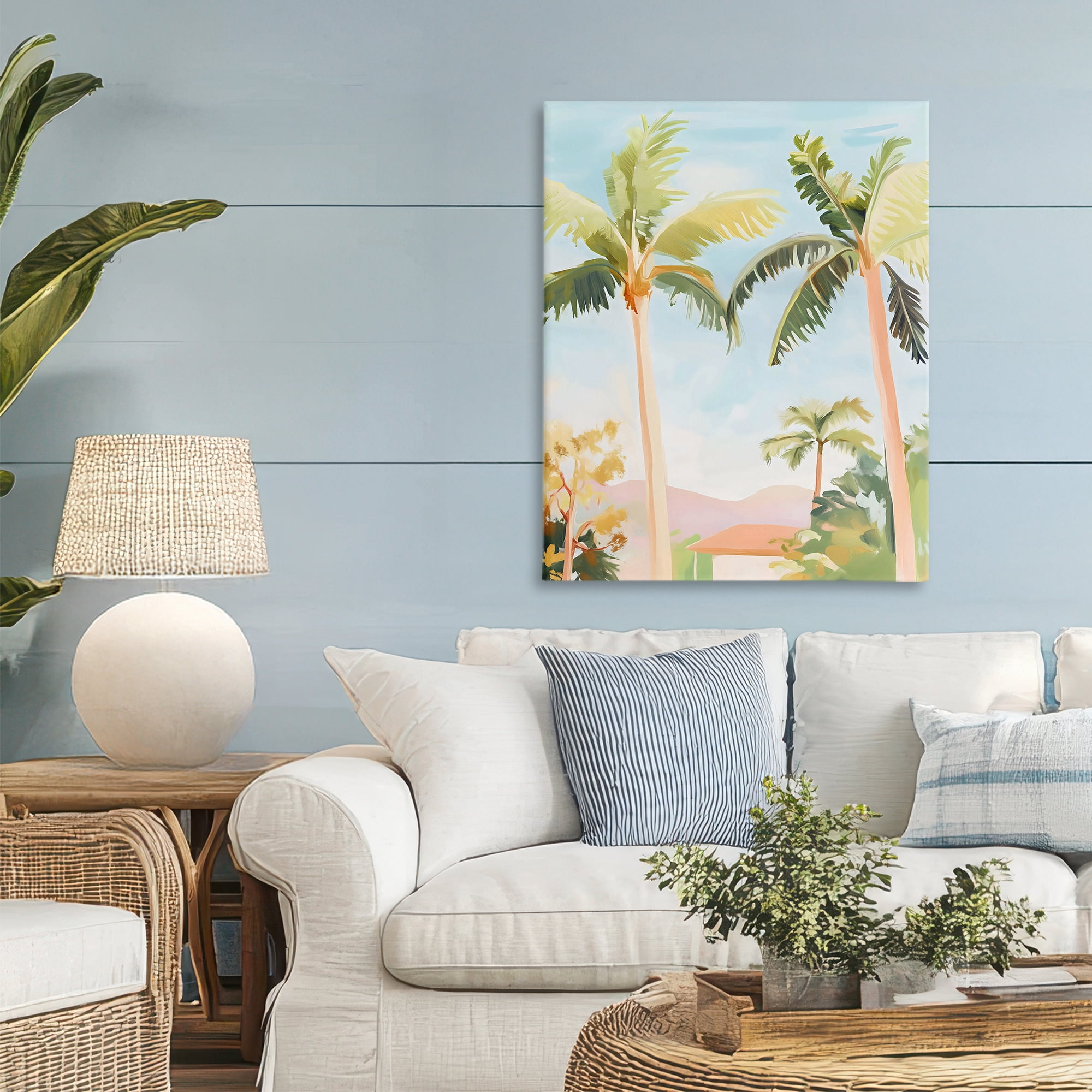 Stupell Industries Rising Above Tropical Palms Canvas Wall Art, design by The Prints Vibe