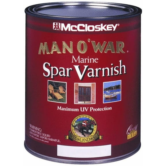 Valspar McCloskey Man O'War Spar Marine Varnish - Clear, Gloss - Quart