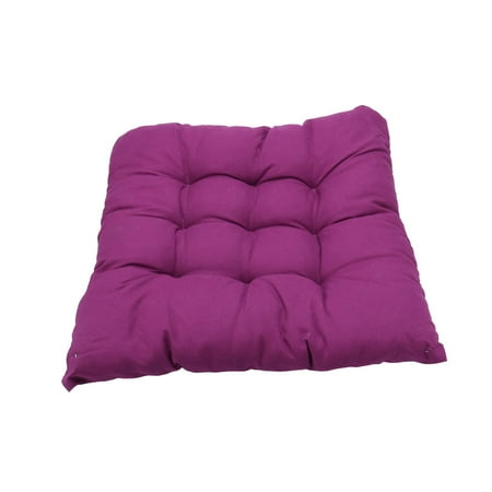 

PiccoCasa Living Room Decor Cotton Blends Strap Design Thickened Chair Cushion Pad Purple