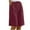 Wine, variant on Ahdbta Womens Cotton Linen Bermuda Shorts Wide Leg Knee Length Summer Casual Long Shorts High Waisted Drawstring Shorts with Pockets