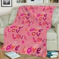 BFSAUHA Blanket Flannel Valentine's Day Decoration Blanket Air