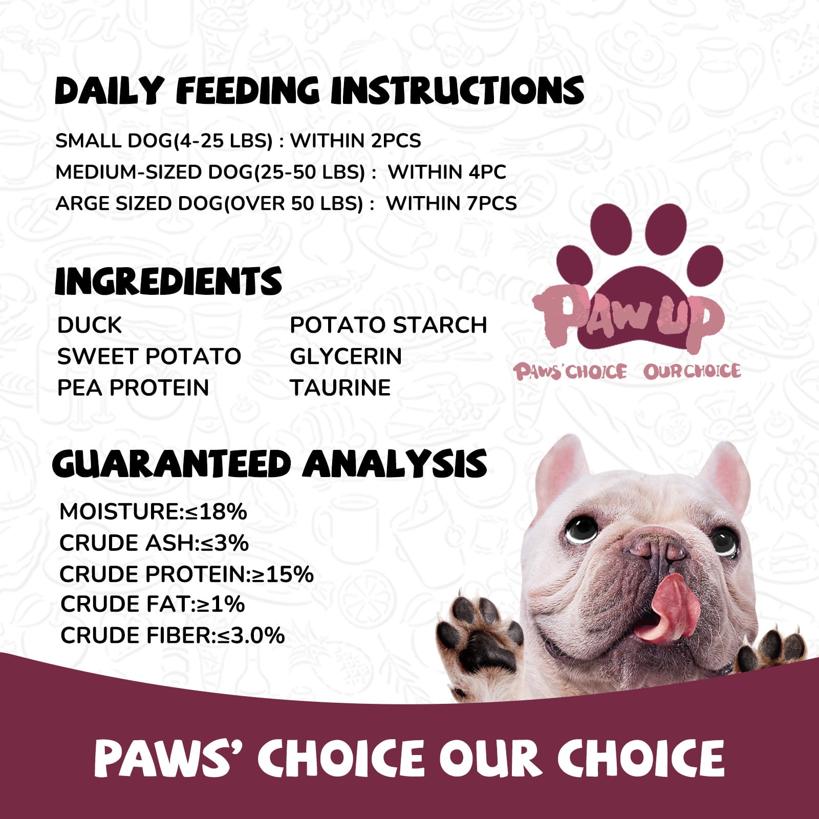 (2 pack) PAWUP Sweet Potato Dog Treats, Duck and Double Sweet Potato Dog Treats, Duck Jerky Chews for All Dogs, Low Fat, High Fiber, 10.6oz