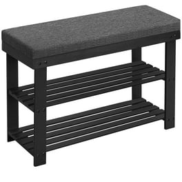 Walker Edison Storage Bench Barnwood Walmart