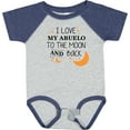 thumbnail image 3 of Inktastic I Love My Abuelo to the Moon and Back Boys or Girls Baby Bodysuit, 3 of 5