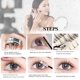 thumbnail image 5 of Pisexur Belleza Maquillaje Pestañas postizas en racimo, pestañas postizas densas de simulación mixta, pestañas postizas segmentadas de injertopara mujeres y hombres, 5 of 9