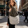 thumbnail image 7 of Nylon Tote Bag Solid Color Waterproof Hobo Crossbody Shoulder Bag for Women Handbags Large Travel Purses Messenger Bag Casual Work Bag, 7 of 7