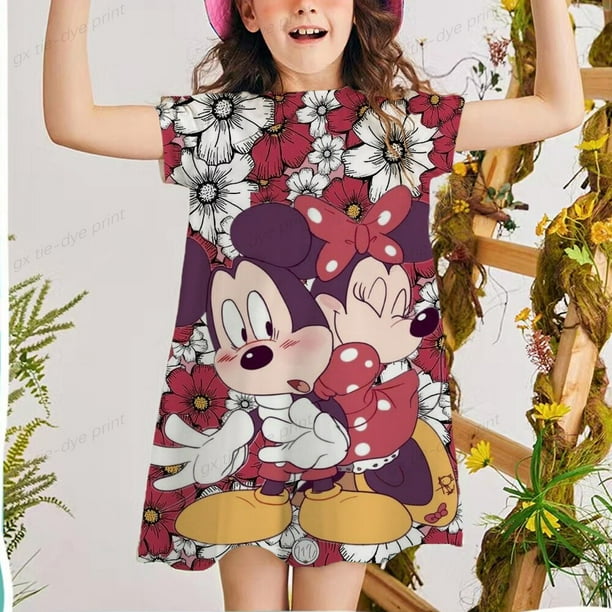 Vestidos infantiles de princesa de Disney para niñas, cumpleaños, Pascua, Cosplay, vestido de ratón, disfraz de chico, ropa para niñas pequeñas, 2-12T Wea4T Gao Jinjia LED