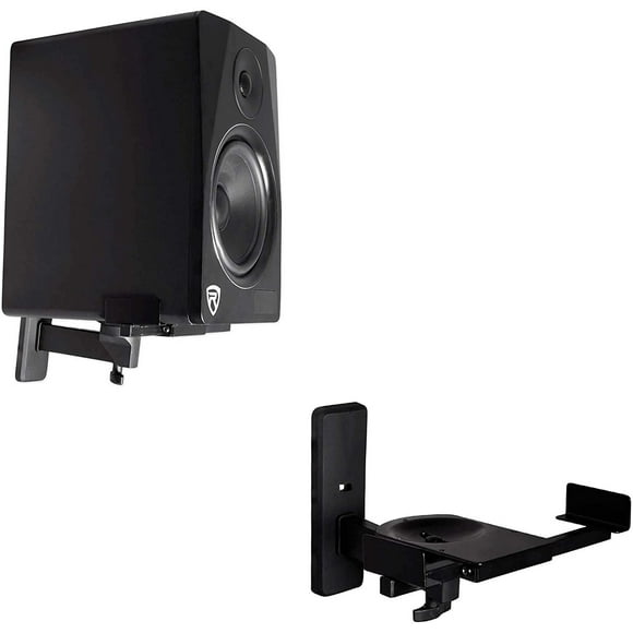 Soportes de Altavoces, Rockville, Montaje en Pared, Giratorio, Negro