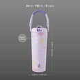 thumbnail image 5 of TAL Hudson 24oz Stainless Steel Water Bottle with Paracord Handle, Flower Design, 5 of 10
