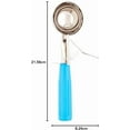 thumbnail image 4 of Met Lux Ounce Portion Scoop Durable Disher Scoop Thumb Trigger Orange Stainless Steel Ice Cream Disher for Portion Control for Ice Cream Mashed Potato and Cookie Batter, 4 of 4