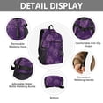 thumbnail image 4 of JIALIOU 14" Laptop Backpack Waterproof Airline Approved Stylish Casual Daypack for Travel Business College Work, Purple Rose Line Art, 4 of 8